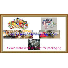 thermal lamination Metallized polyester film for food and medicine packaging